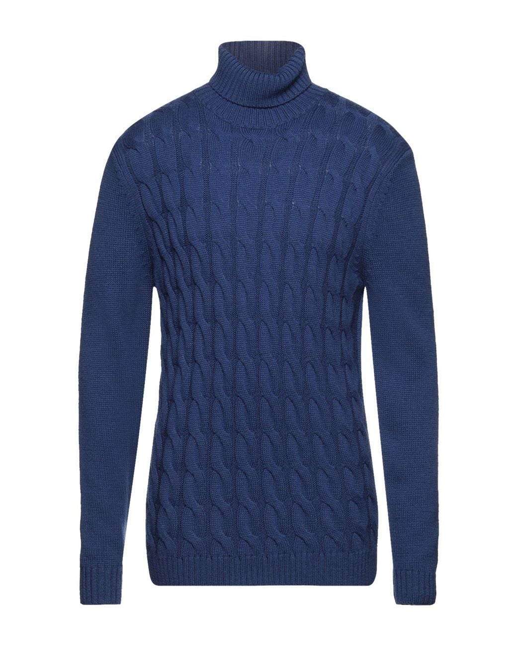 Diktat Blue Turtleneck for men