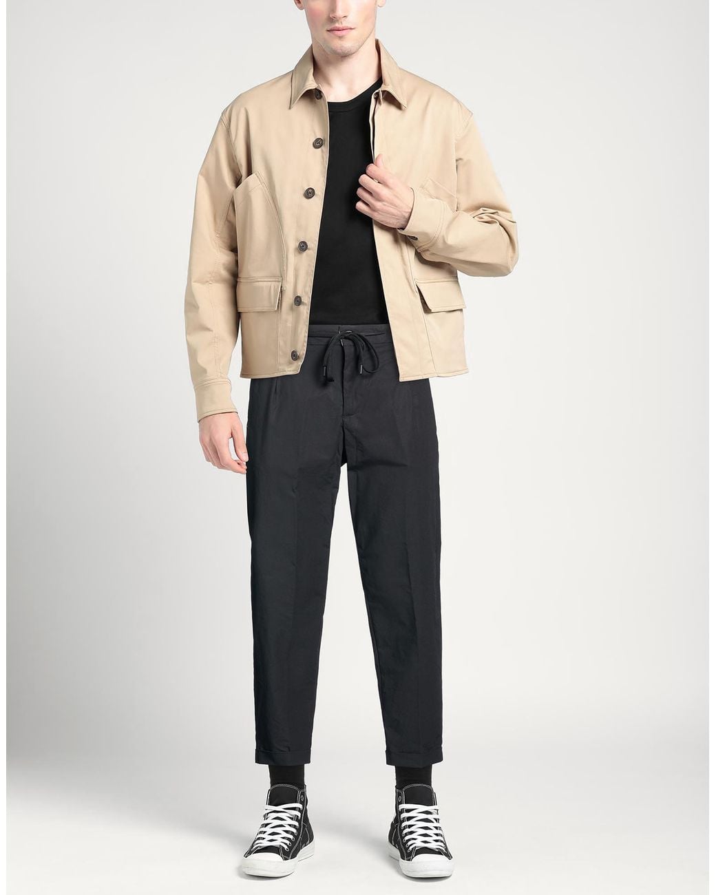 Squad² Blue Pants Cotton, Elastane for men