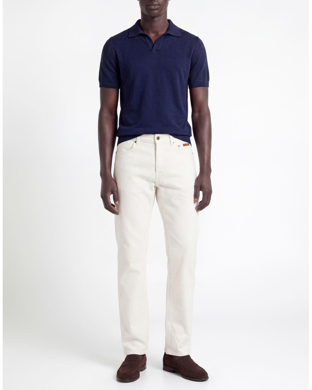 Siviglia White Jeans Cotton, Elastane for men
