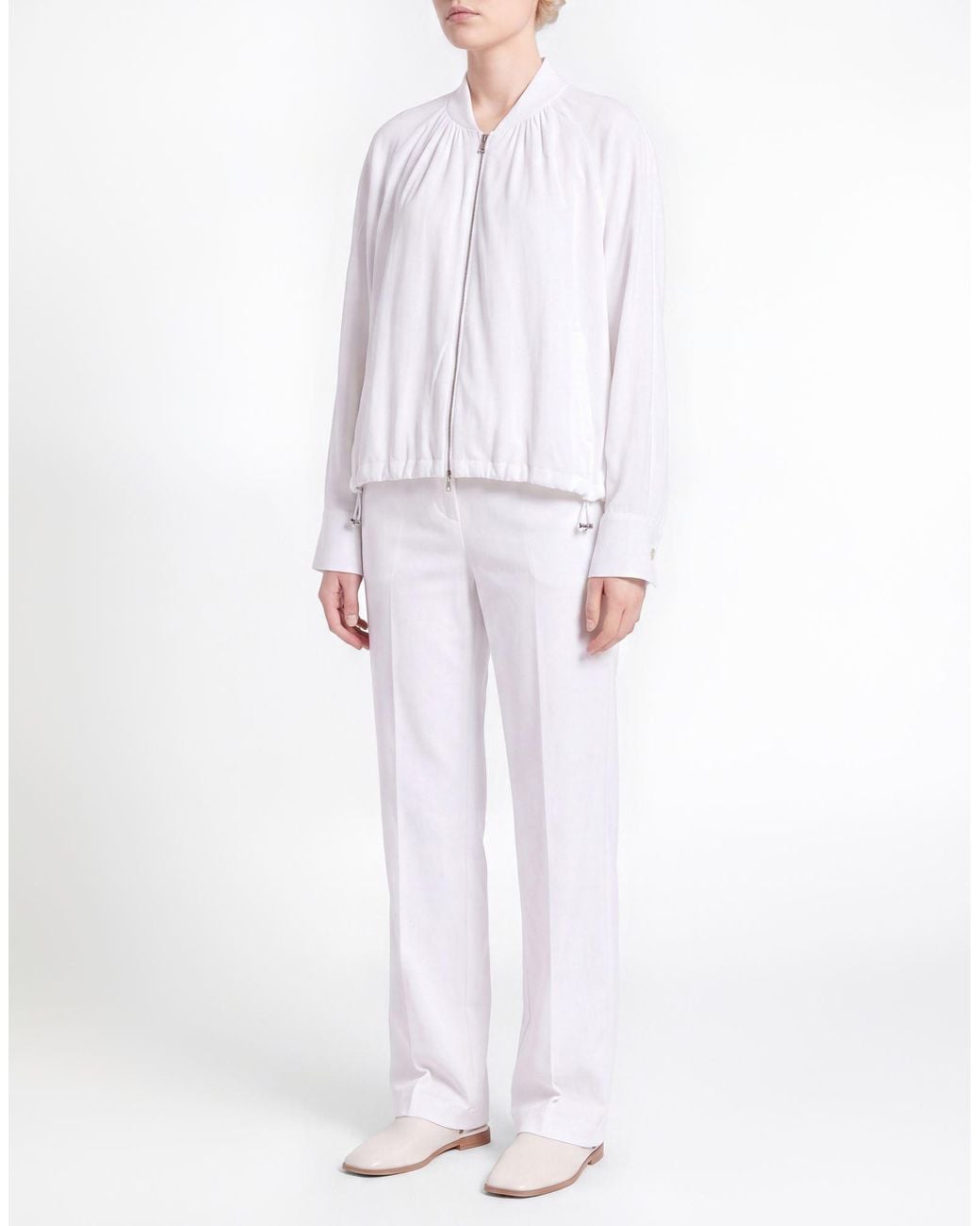 Boss White Jacket Linen, Viscose, Elastane