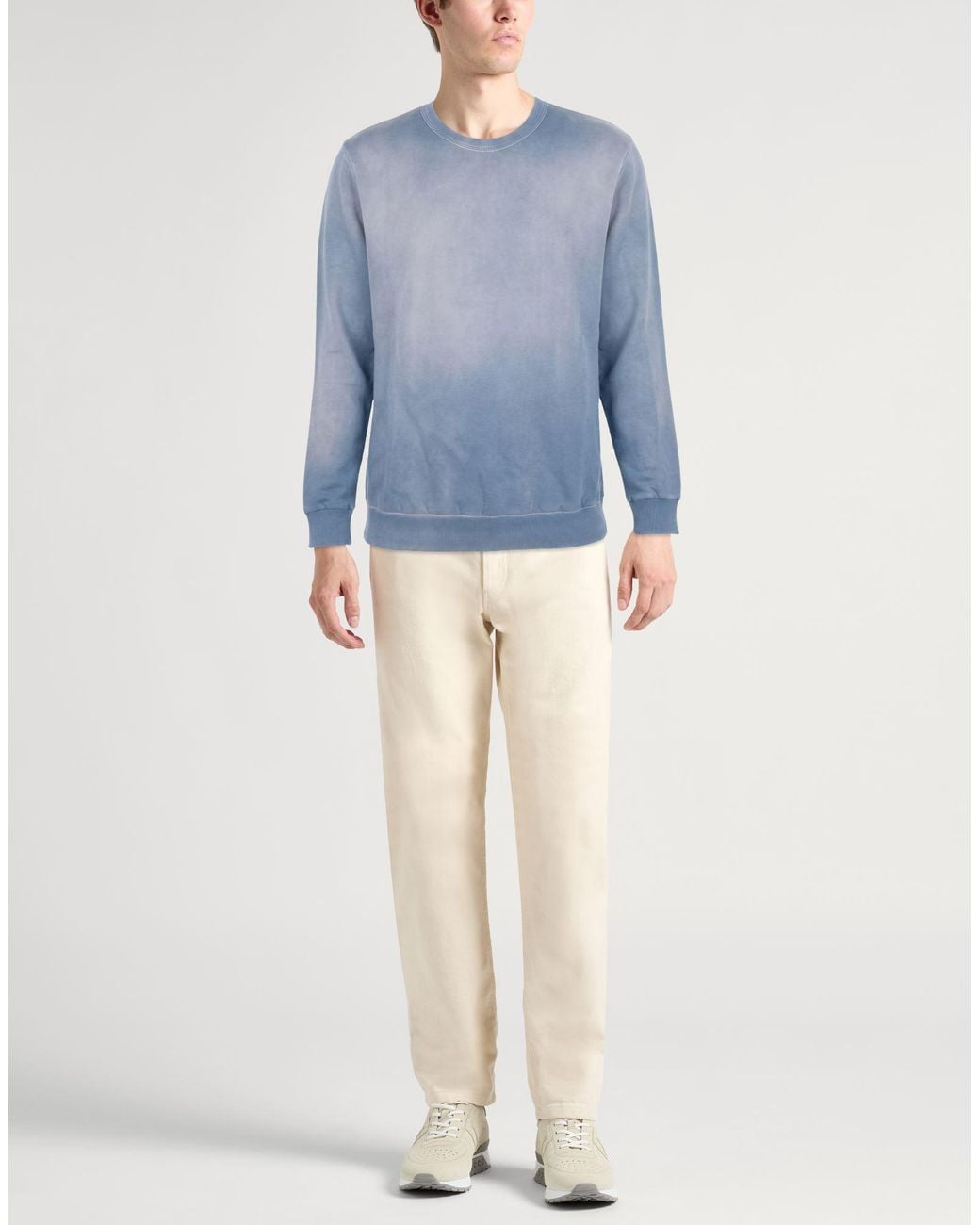 Crossley Blue Sweatshirt Cotton for men
