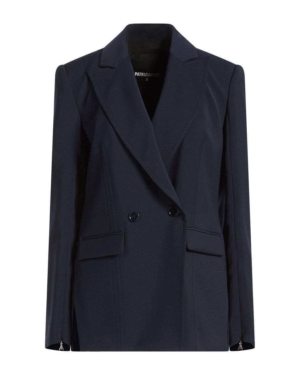 Patrizia Pepe Blue Blazer Polyester, Elastane