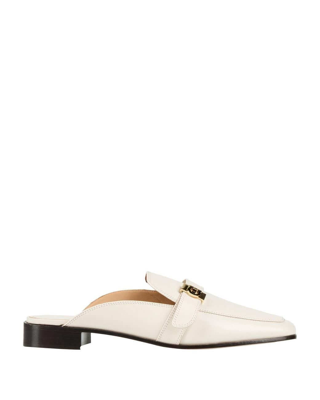 Ferragamo White Mules & Clogs