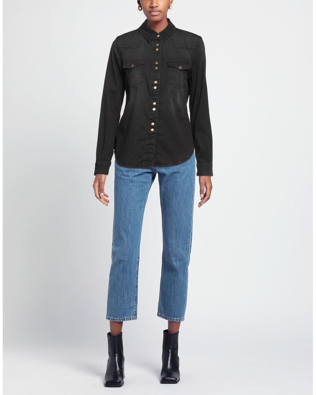 Pinko Black Denim Shirt