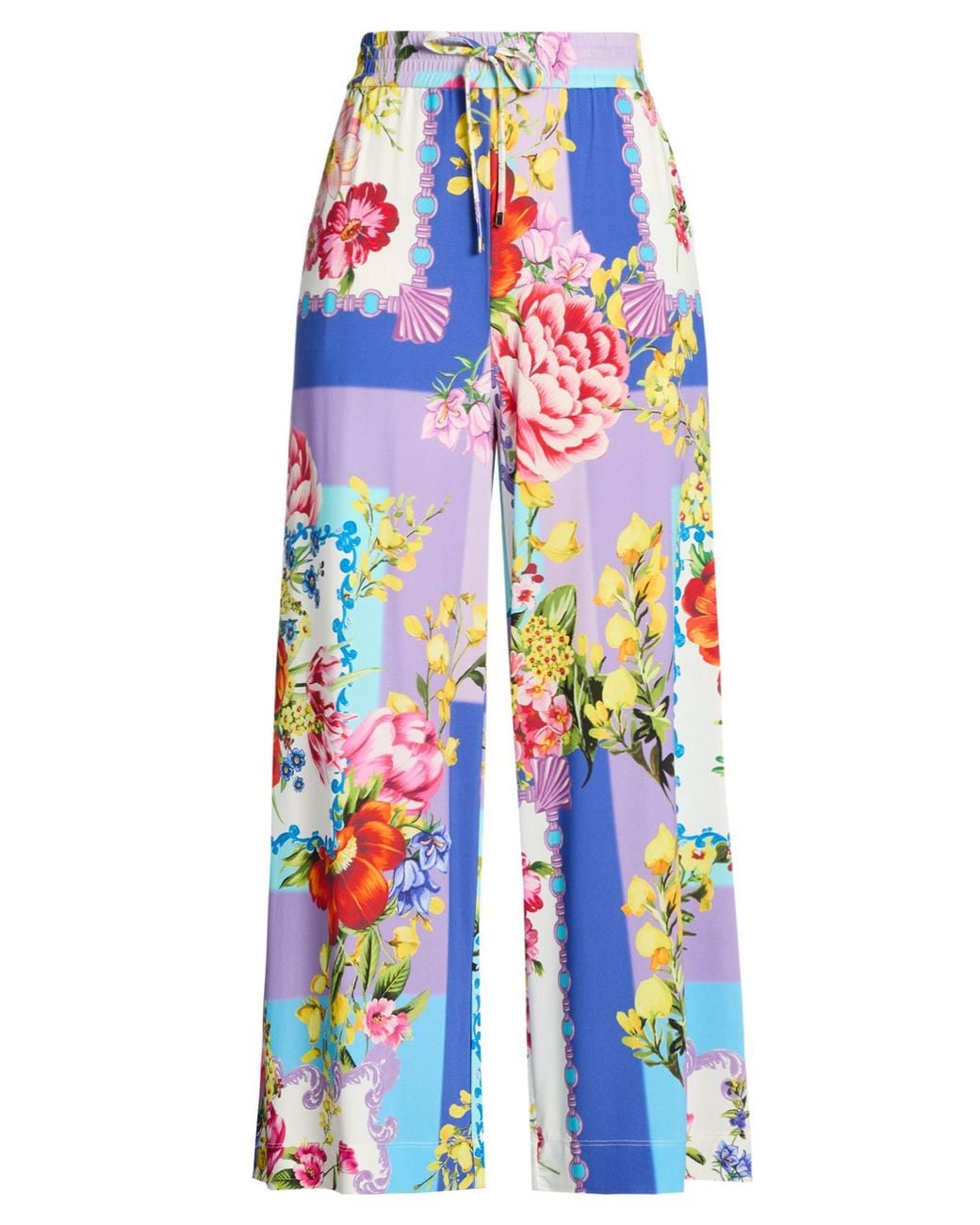 Clips More Blue Lilac Pants Viscose, Elastane