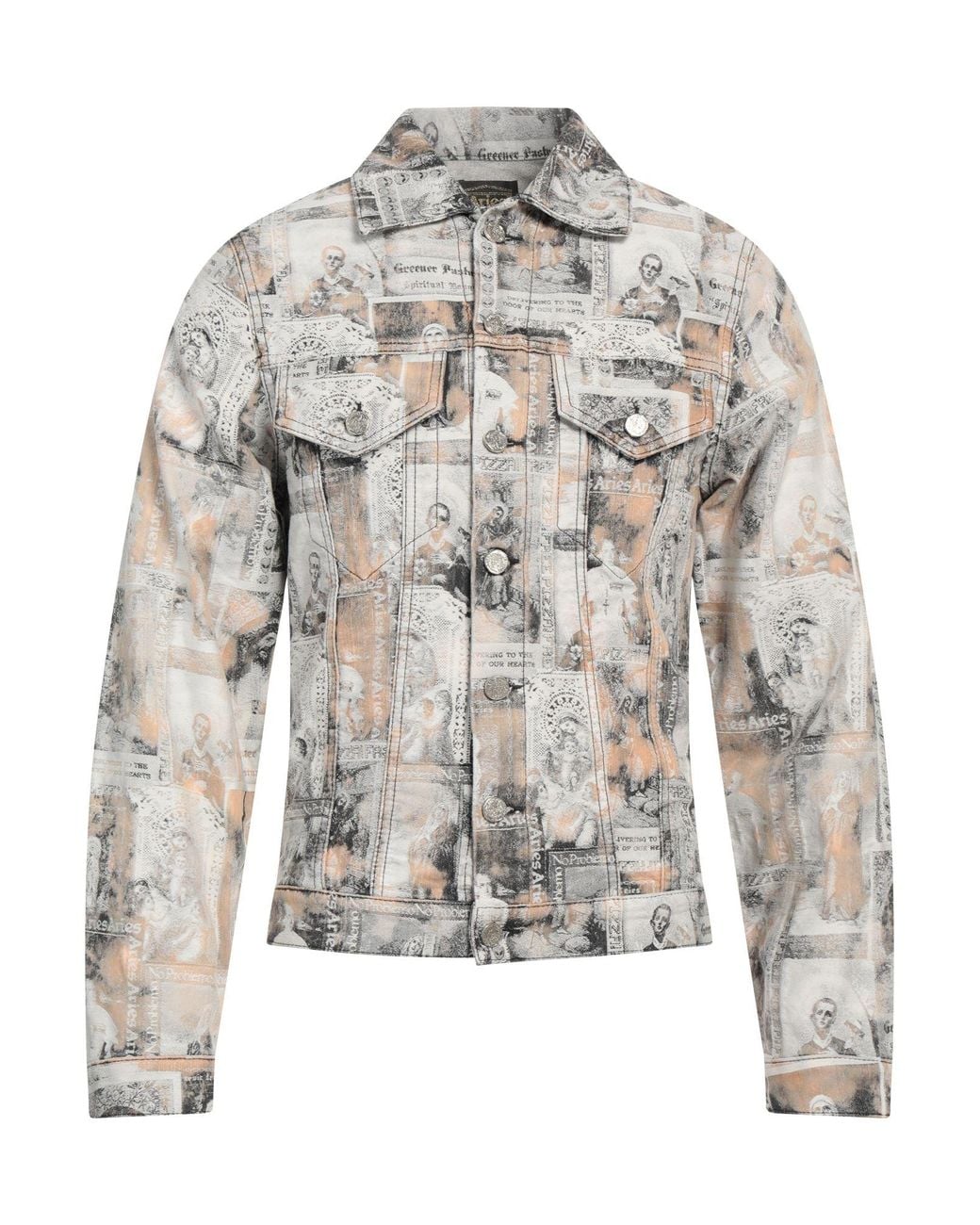 Aries Gray Denim Outerwear for men
