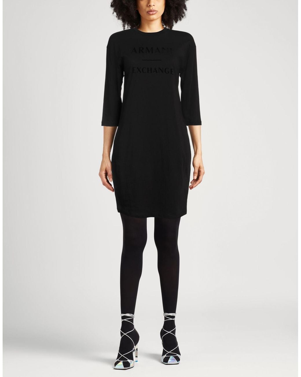 ARMANI EXCHANGE Black Mini Dress