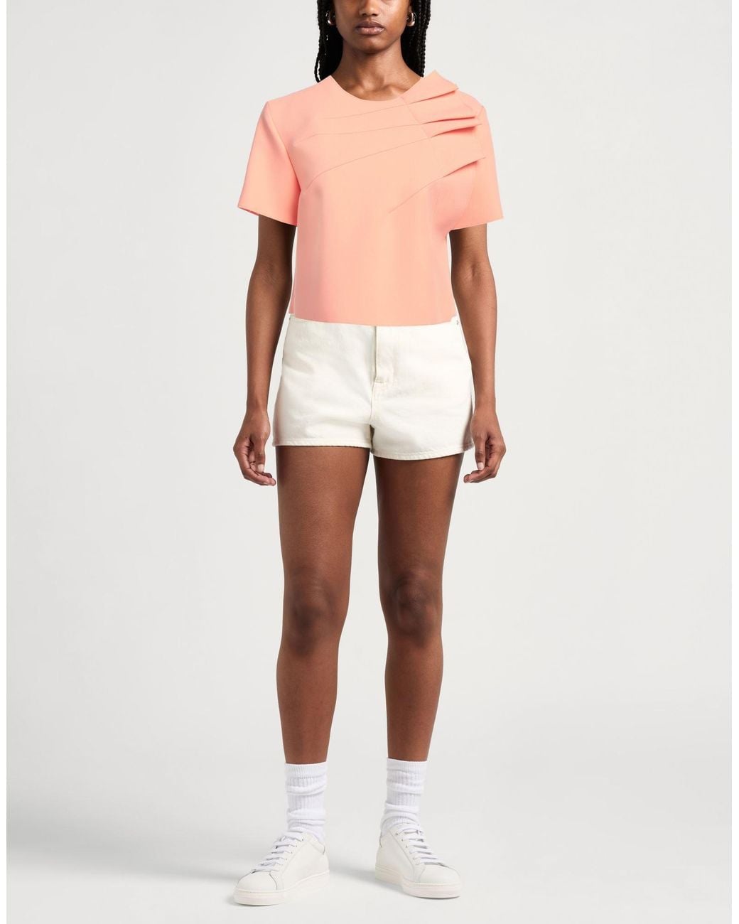 MSGM Pink Top Polyester, Viscose, Elastane