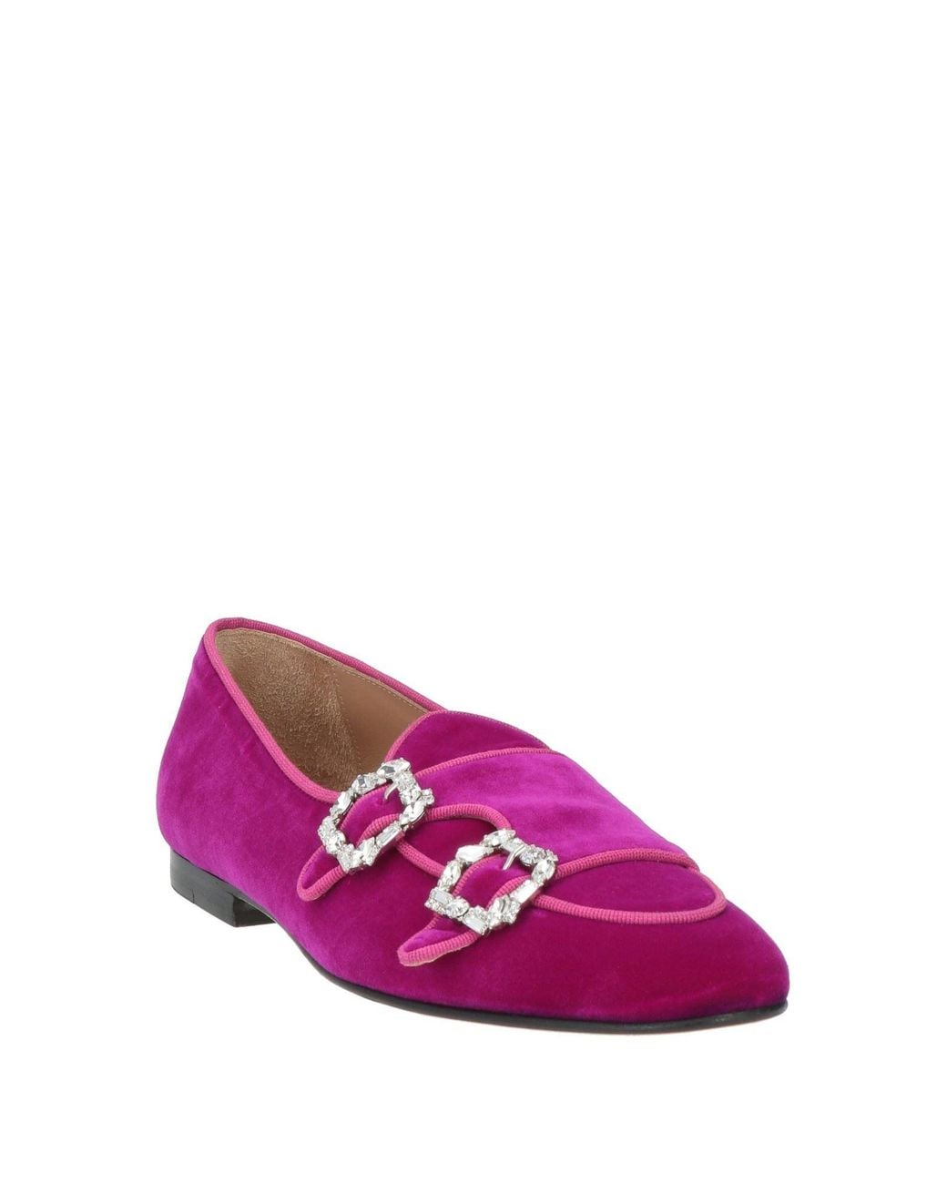 Edhen Milano Purple Loafers Textile Fibers