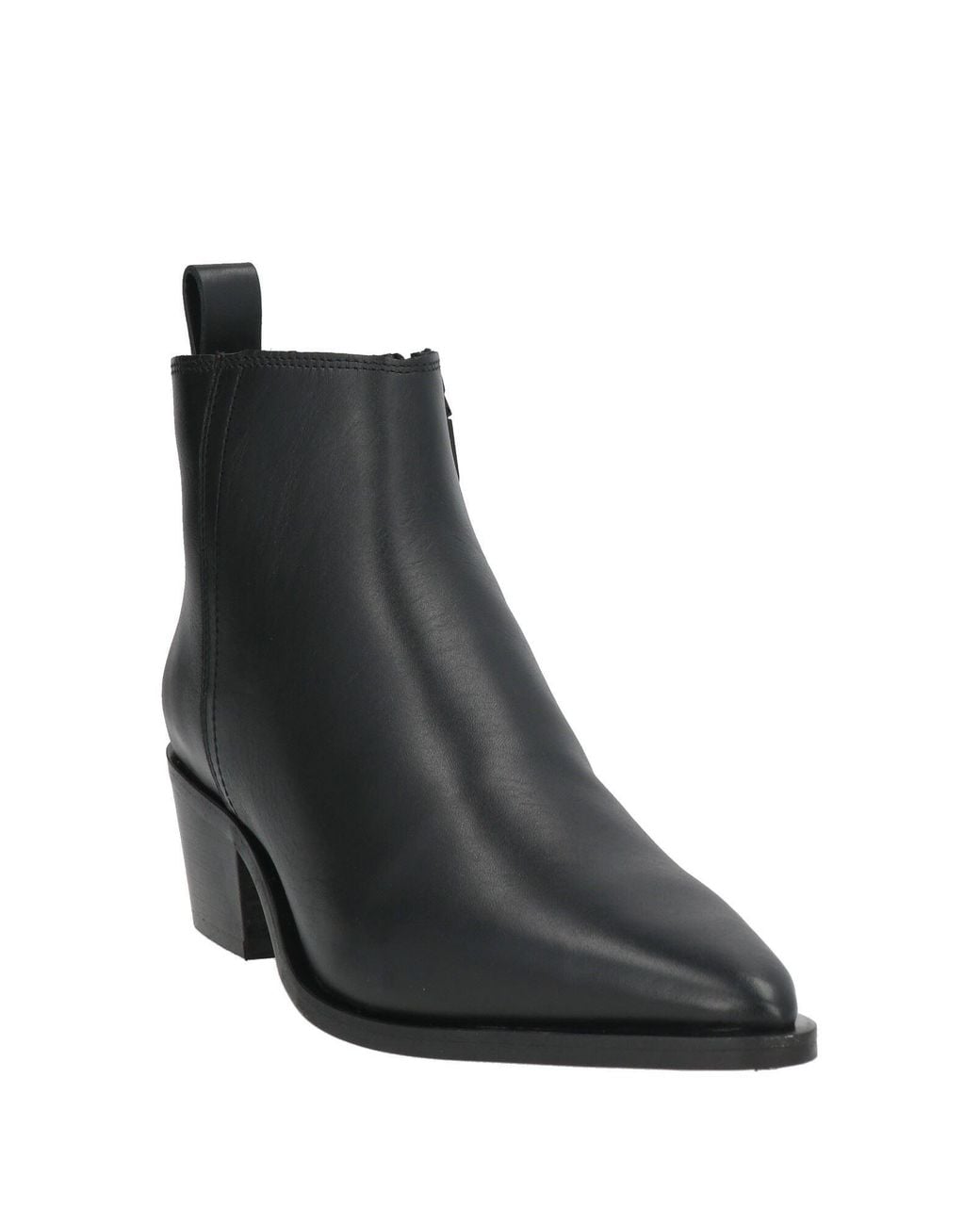 Calvin Klein Black Ankle Boots Leather