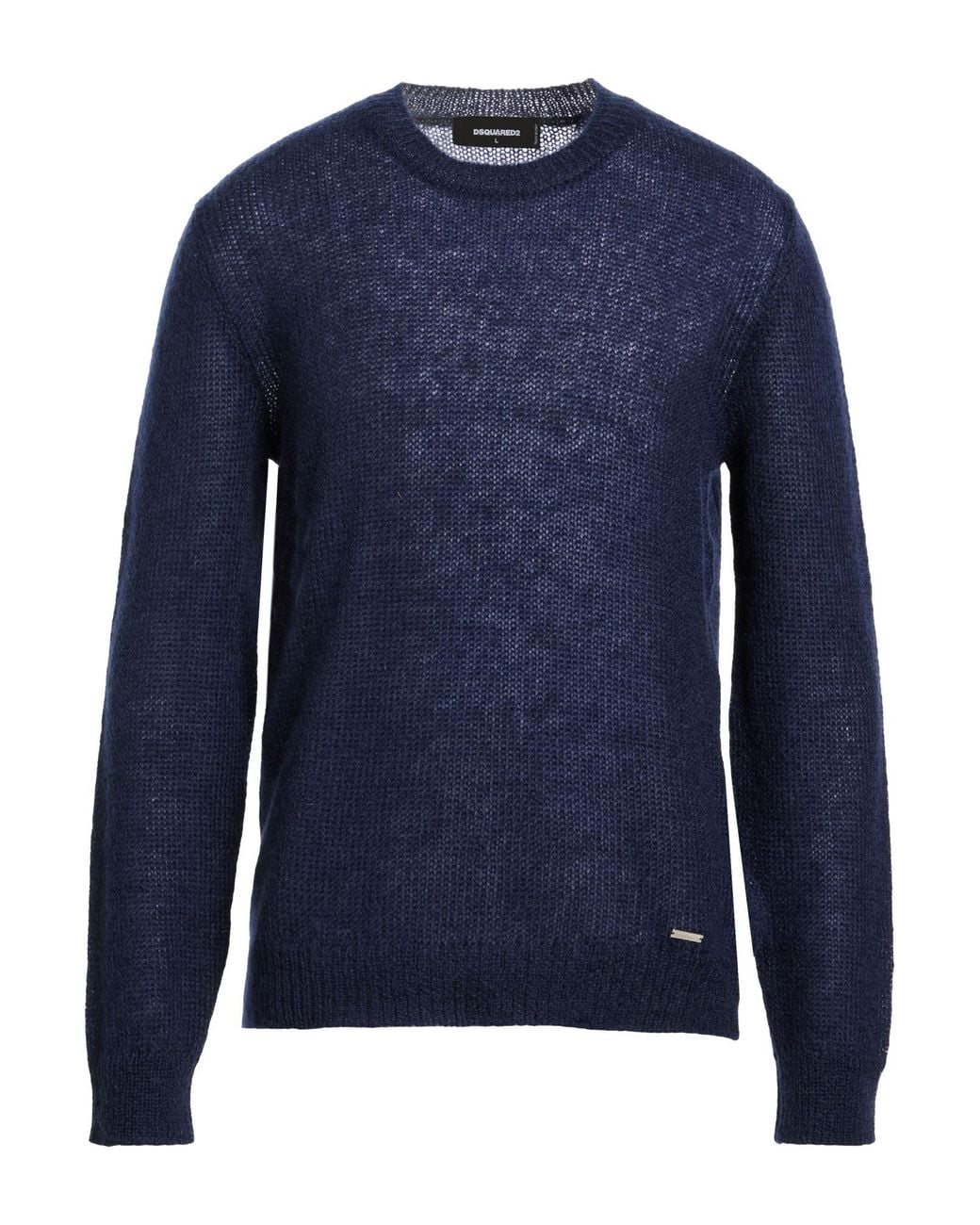DSquared² Blue Sweater Mohair Wool, Polyamide, Wool for men