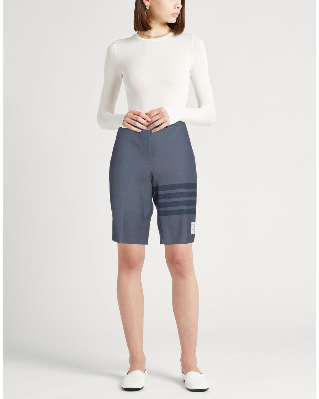 Thom Browne Blue Shorts & Bermuda Shorts Cotton