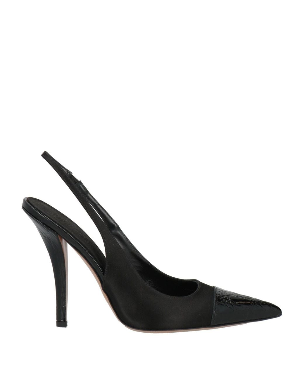 Paris Texas Black Pumps Leather, Textile Fibers
