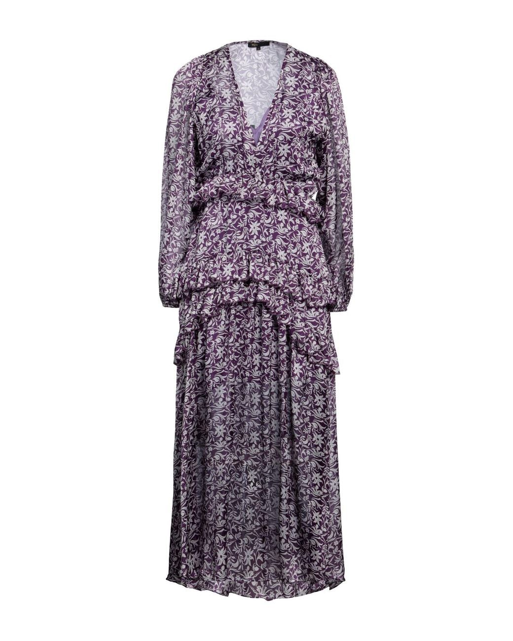 Maje Purple Midi Dress