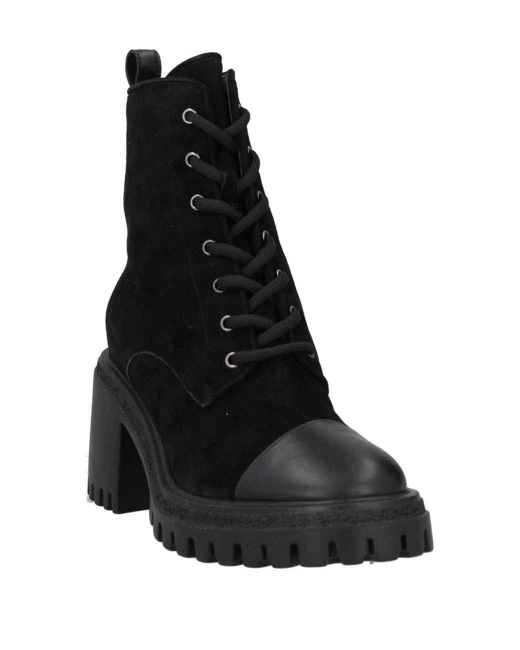 KARIDA Black Ankle Boots Leather