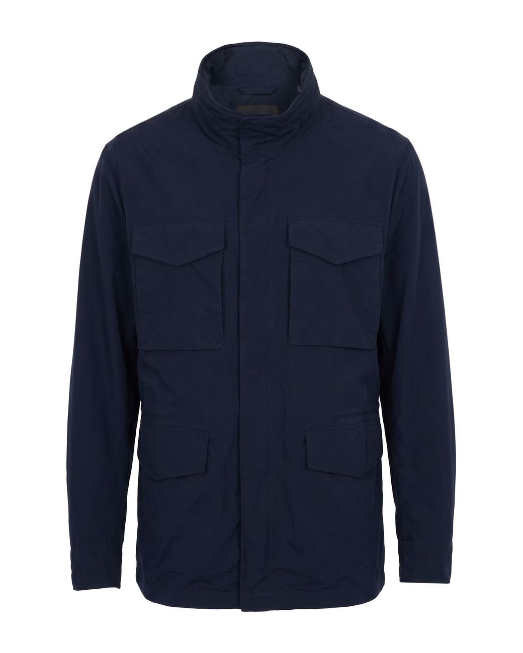 ADHOCONCEPT Blue Jacket for men