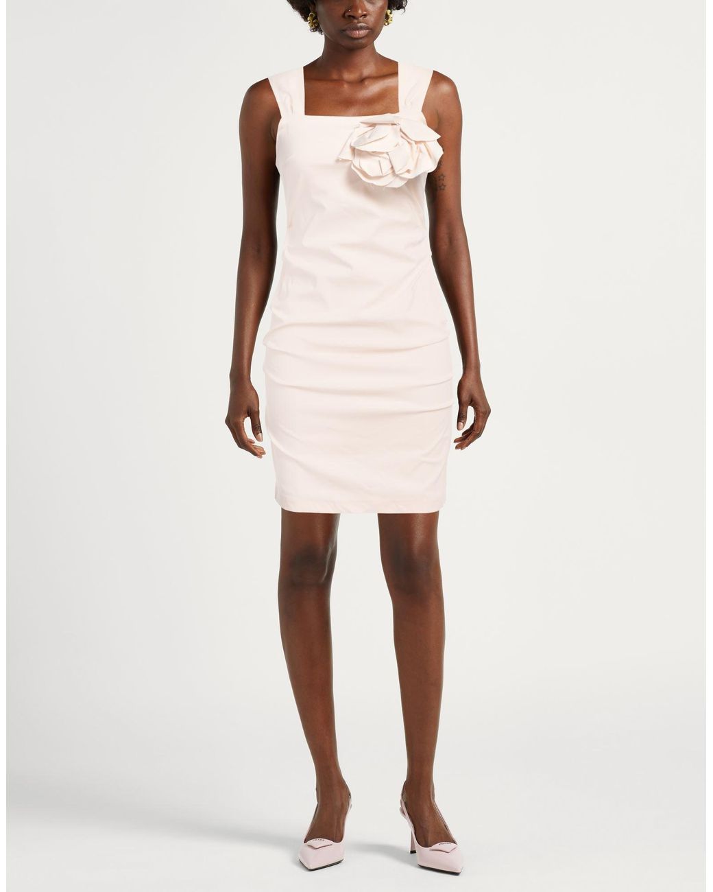 Siste's Natural Mini Dress Viscose, Nylon, Elastane