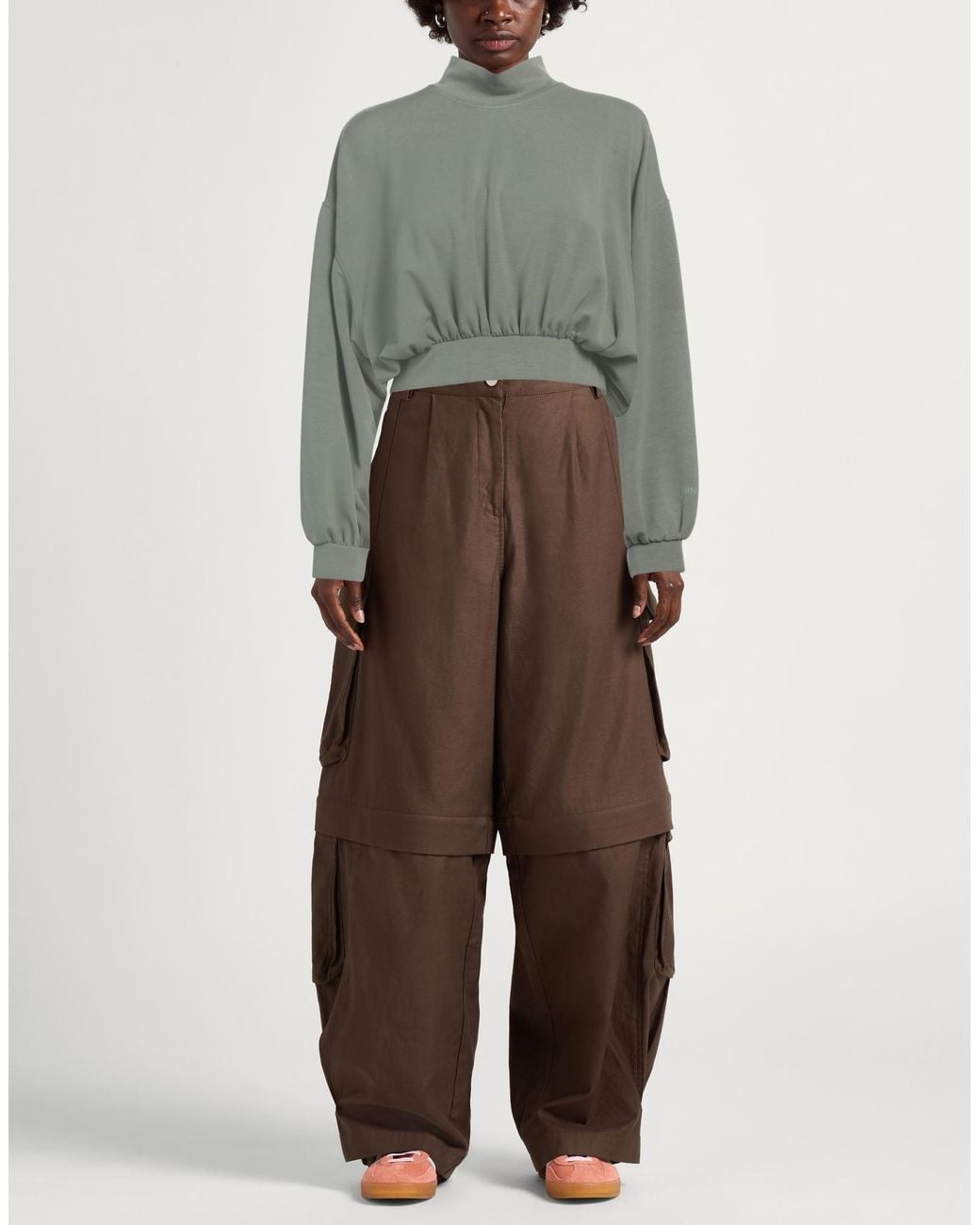 hinnominate Gray Sweatshirt Modal, Polyester, Elastane