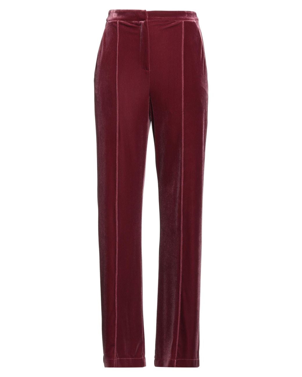 Patrizia Pepe Red Essential Pants Polyester, Elastane