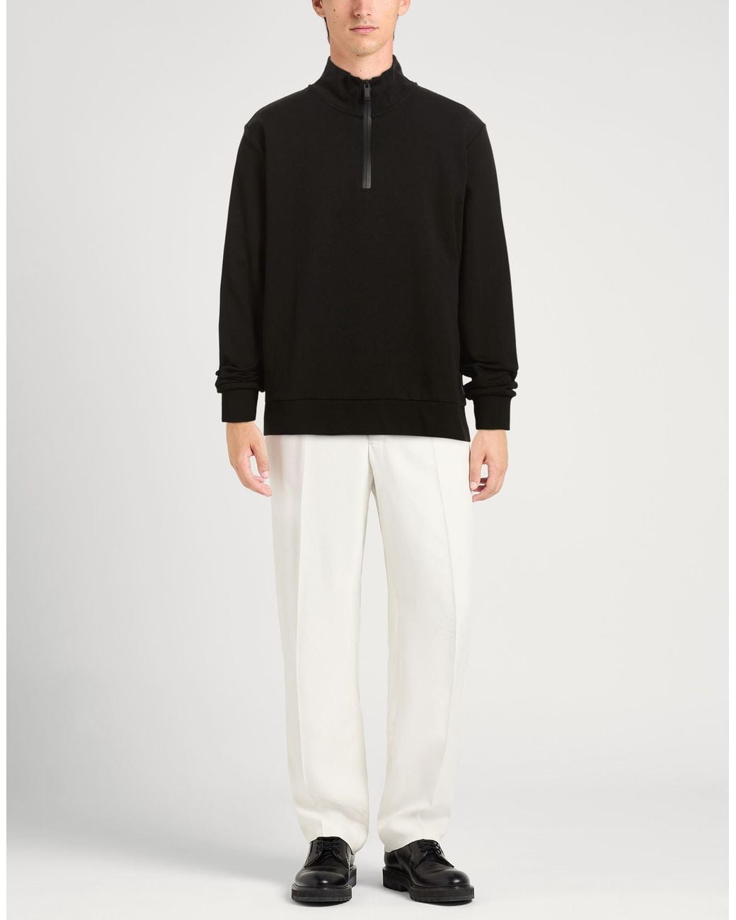 Calvin Klein Black Sweatshirt Cotton, Polyester, Elastane for men