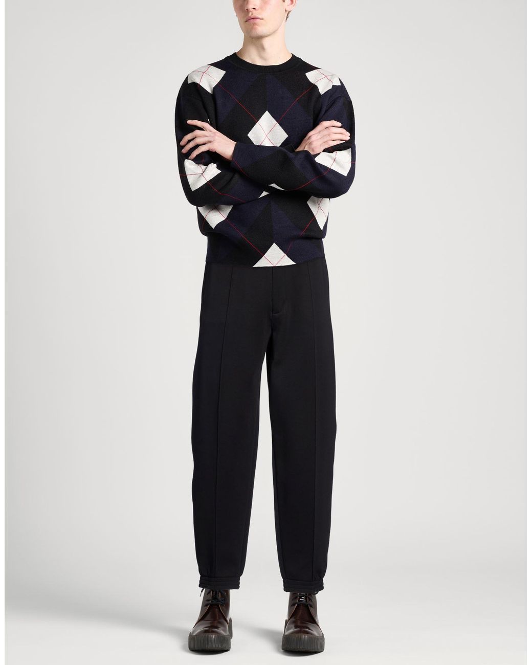 Emporio Armani Blue Pants for men