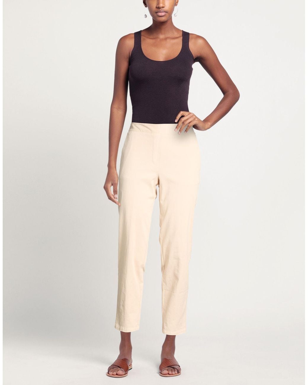 ALESSIA SANTI Natural Pants