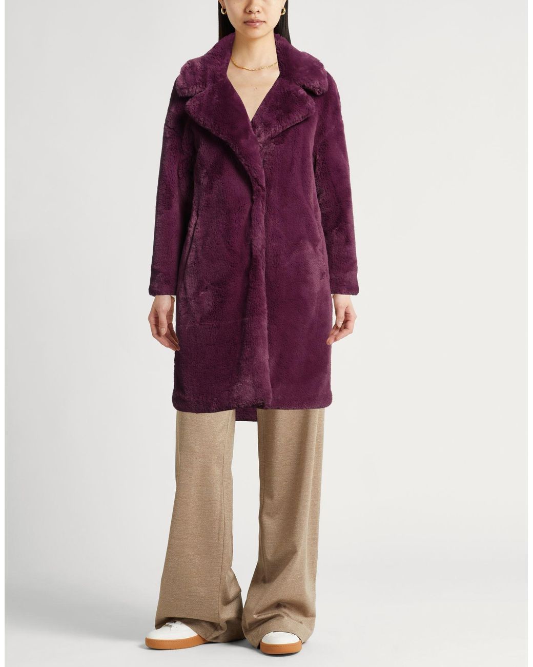 Herno Purple Shearling- & Kunstfell
