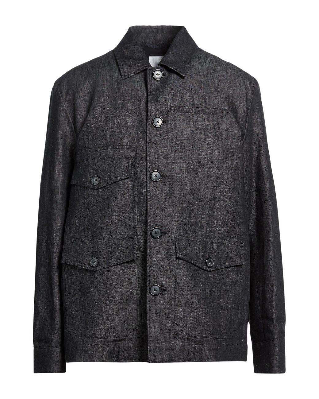PT Torino Black Denim Outerwear for men