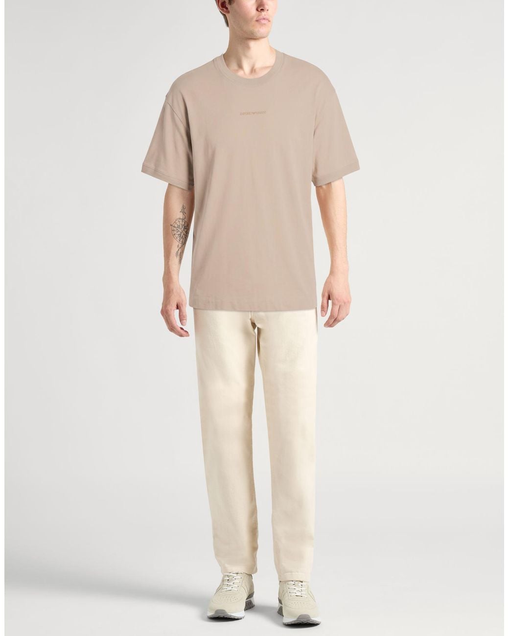Emporio Armani Natural T-Shirts for men
