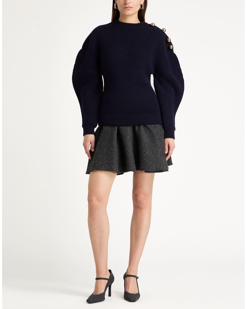 Lanvin Blue Sweater Wool