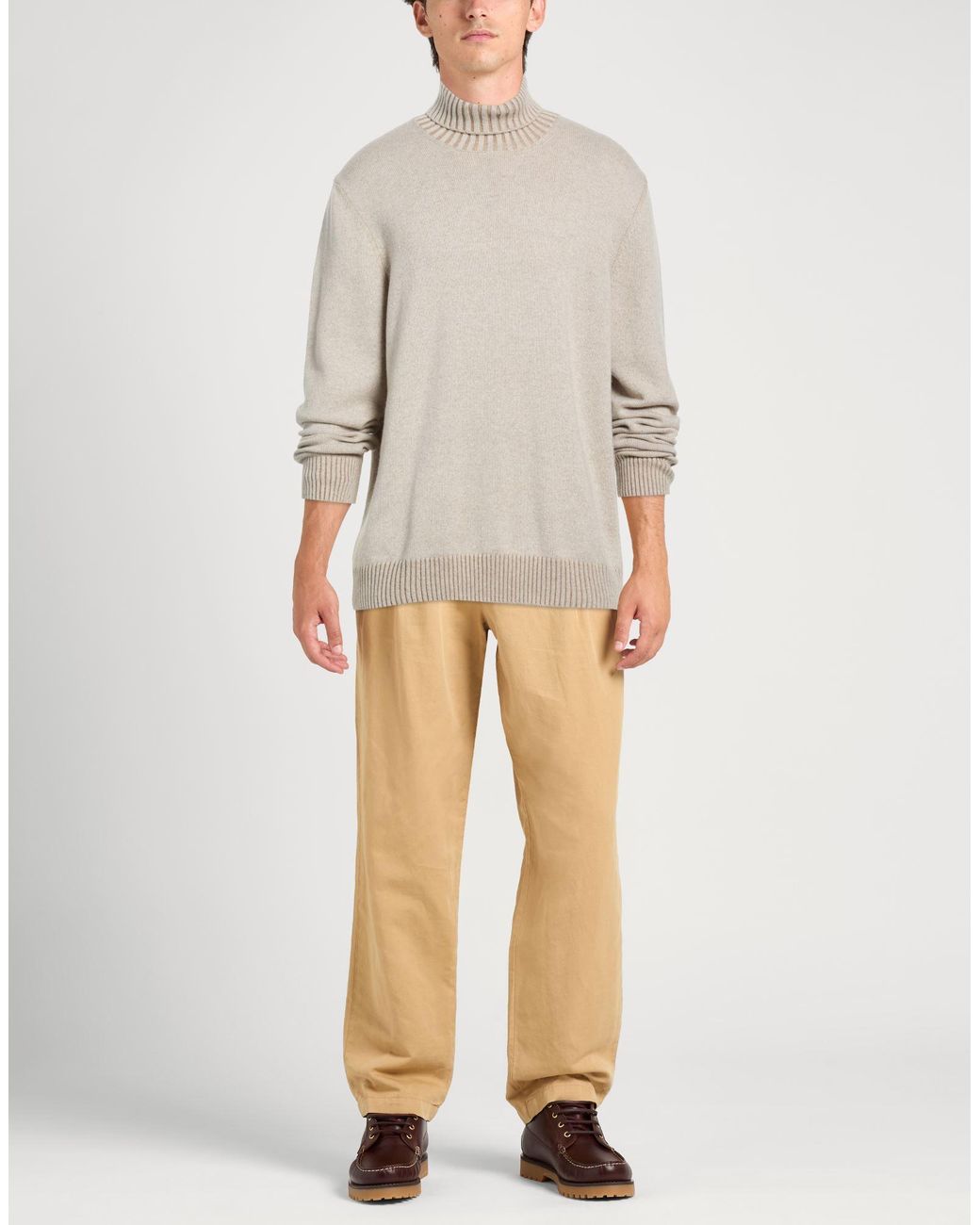 Gran Sasso White Turtleneck for men