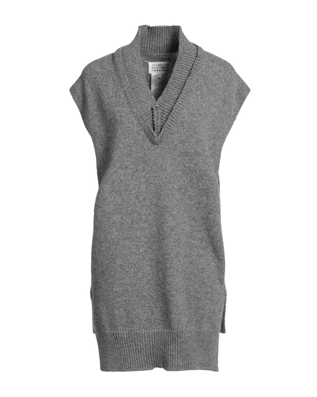 Maison Margiela Gray Sweater Wool, Linen, Cotton