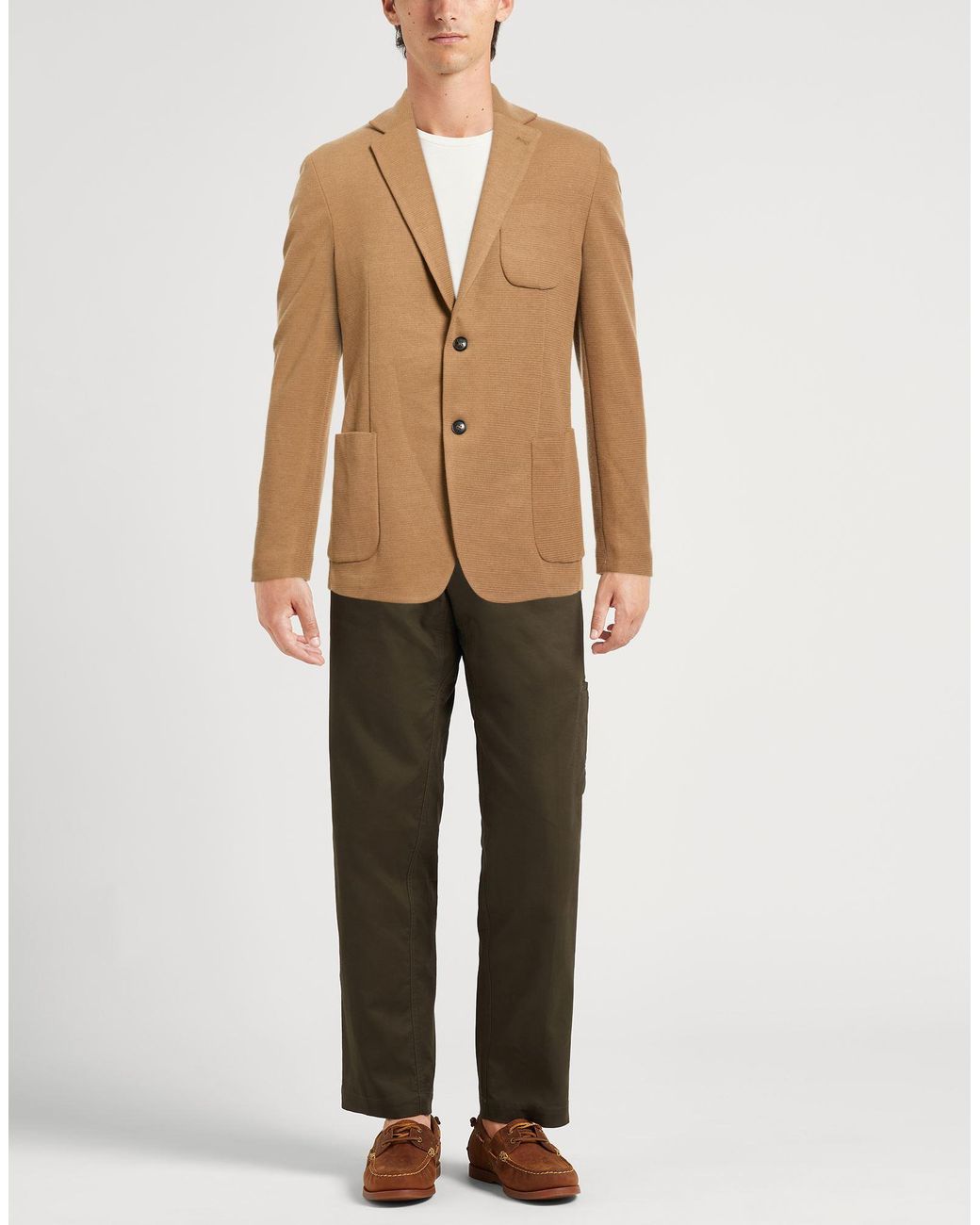 Liu Jo Brown Blazer Polyester, Viscose, Elastane for men
