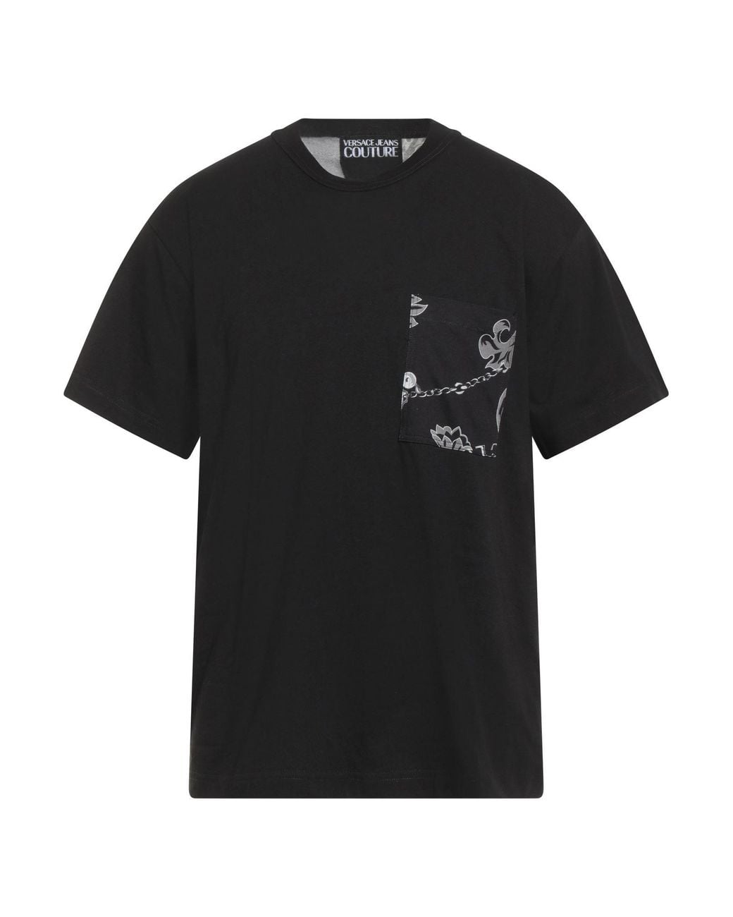 Versace Jeans Couture Black T-Shirt Cotton for men