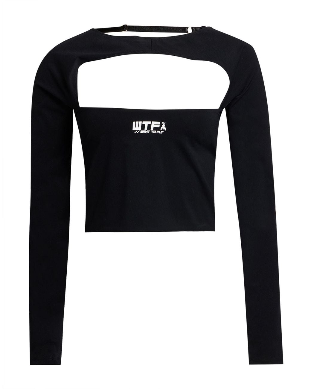 Patrizia Pepe Black Top Polyimide, Elastane