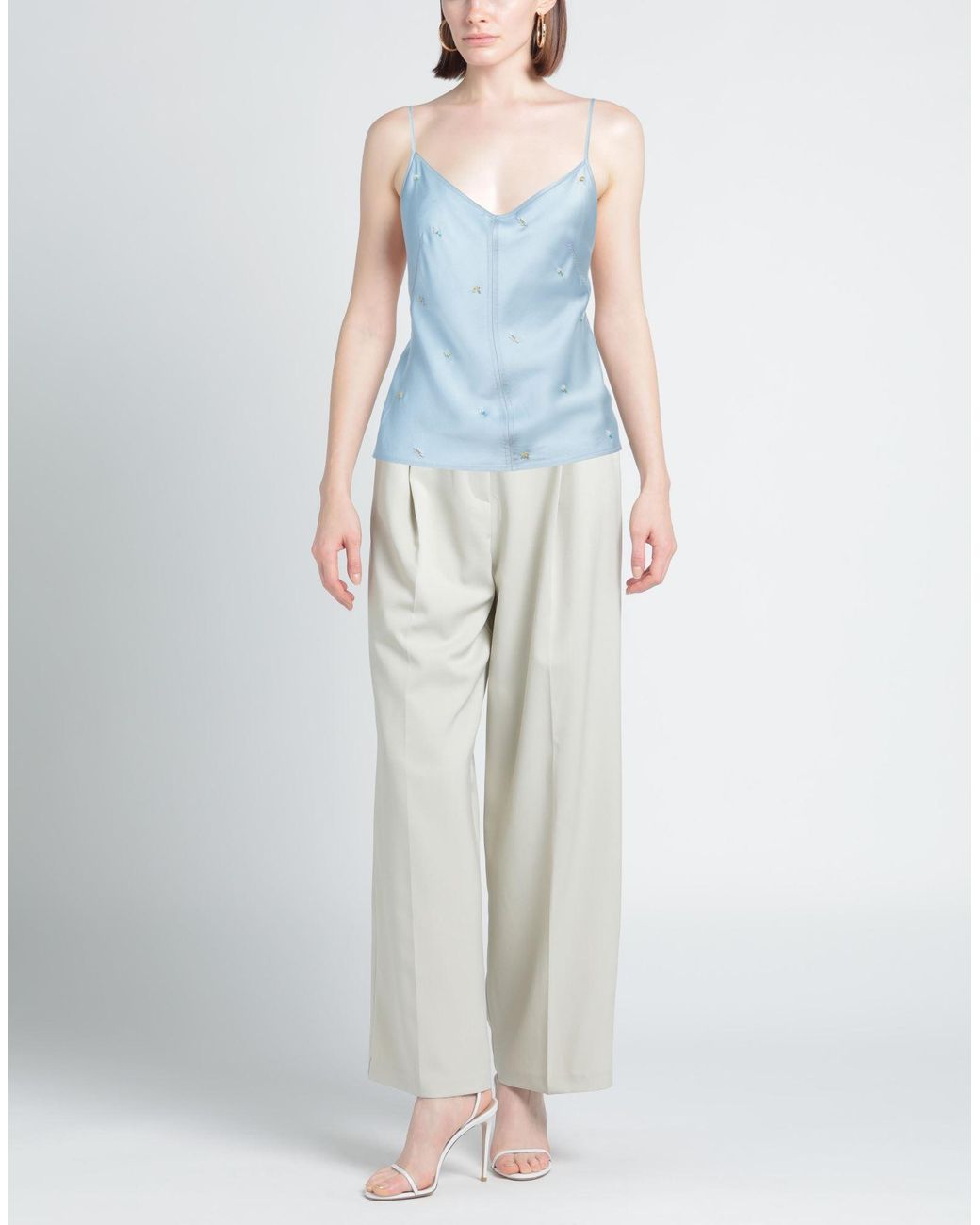 Top di Anna October in Blue