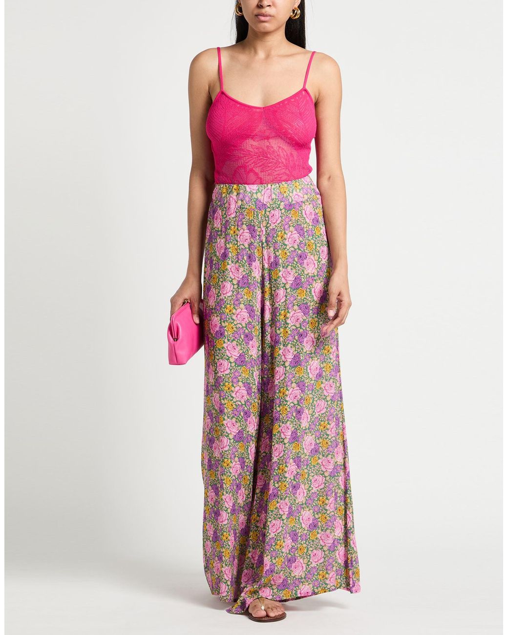Alberta Ferretti Pink Fuchsia Top Viscose, Polyester
