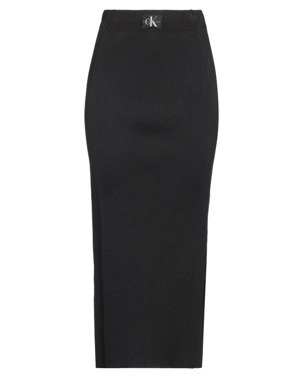 Calvin Klein Black Maxi Skirt Lyocell, Polyamide, Elastane