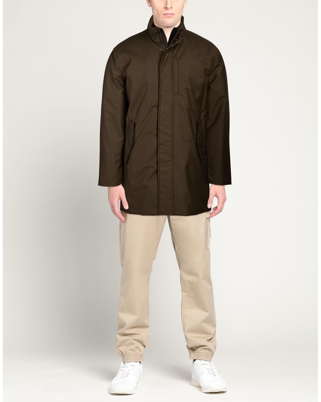 ADHOCONCEPT Brown Coats for men