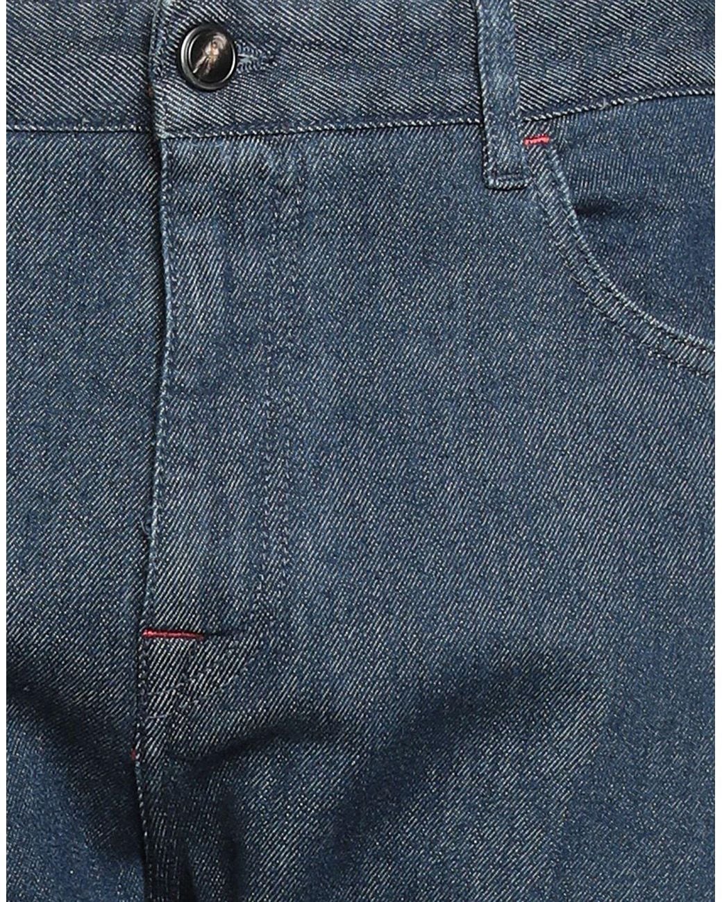 Isaia Blue Jeans Cotton, Elastane for men