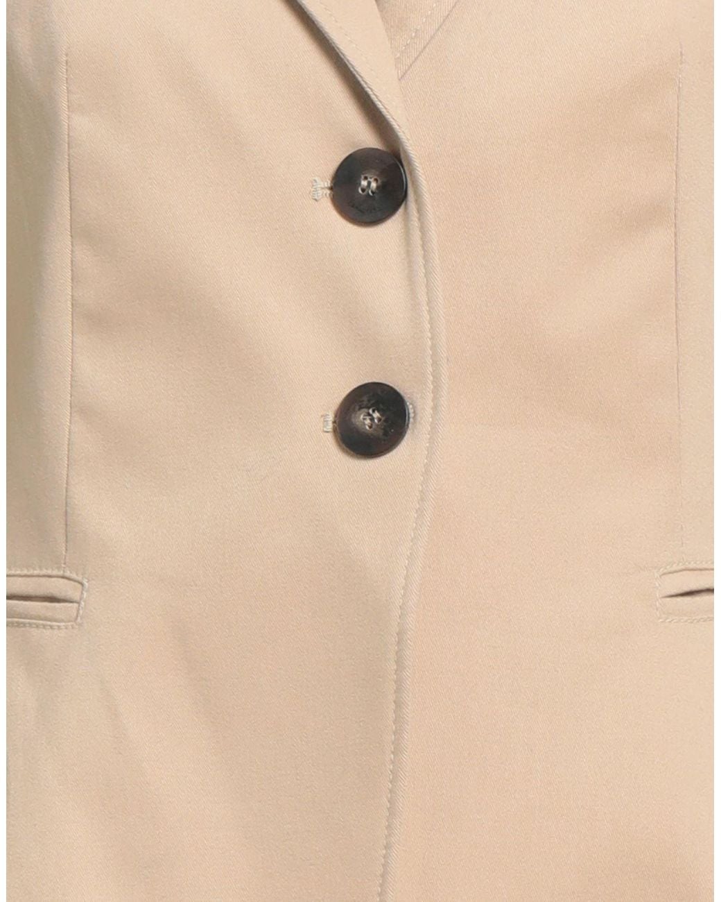 Caractere Natural Sand Blazer Cotton, Elastane