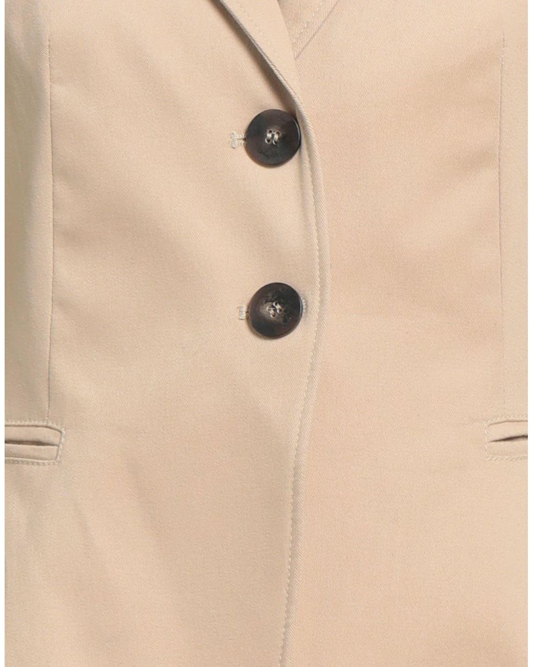 Caractere Natural Sand Blazer Cotton, Elastane