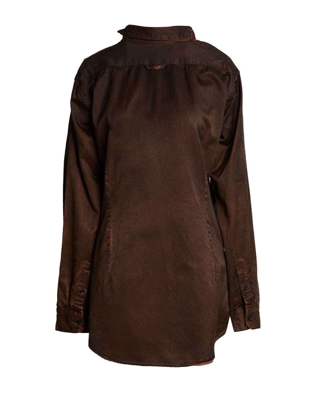 MM6 by Maison Margiela Brown Top Cotton, Viscose
