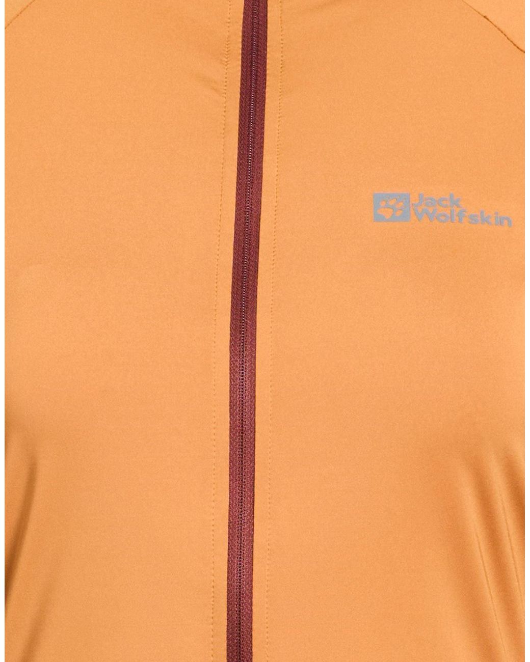 Jack Wolfskin Orange Sweatshirt Polyester, Elastane