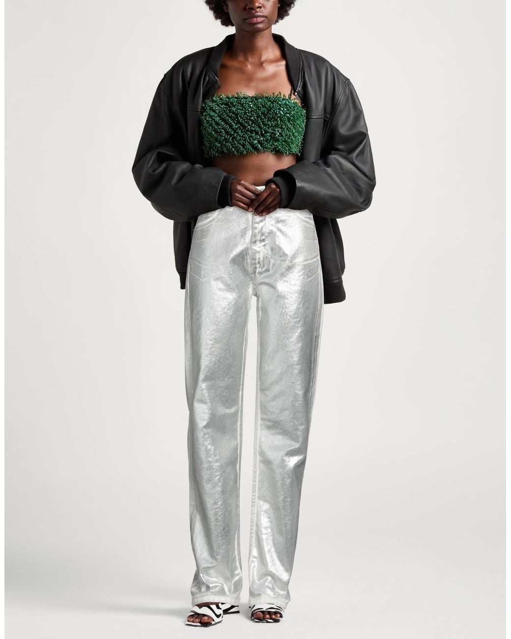 ROTATE BIRGER CHRISTENSEN Gray Jeans