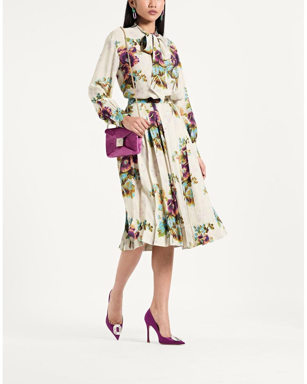 Tory Burch White Midi Skirts