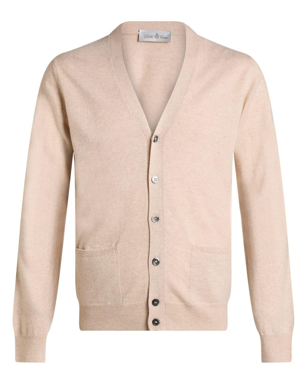 Della Ciana Natural Cardigan Merino Wool, Cashmere for men