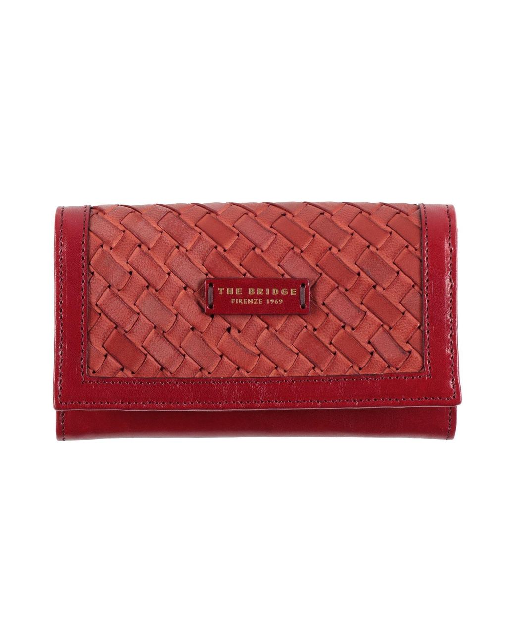 The Bridge Red Wallet Leather