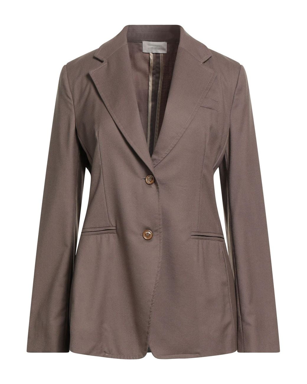 Drumohr Brown Blazer Virgin Wool, Silk, Cashmere