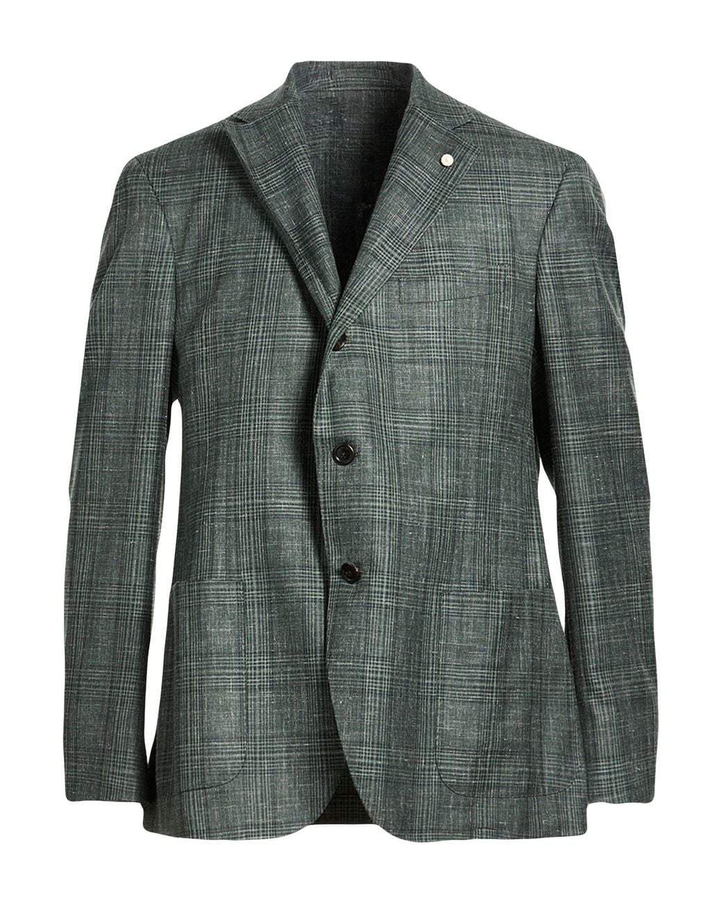 Luigi Bianchi Green Blazer for men